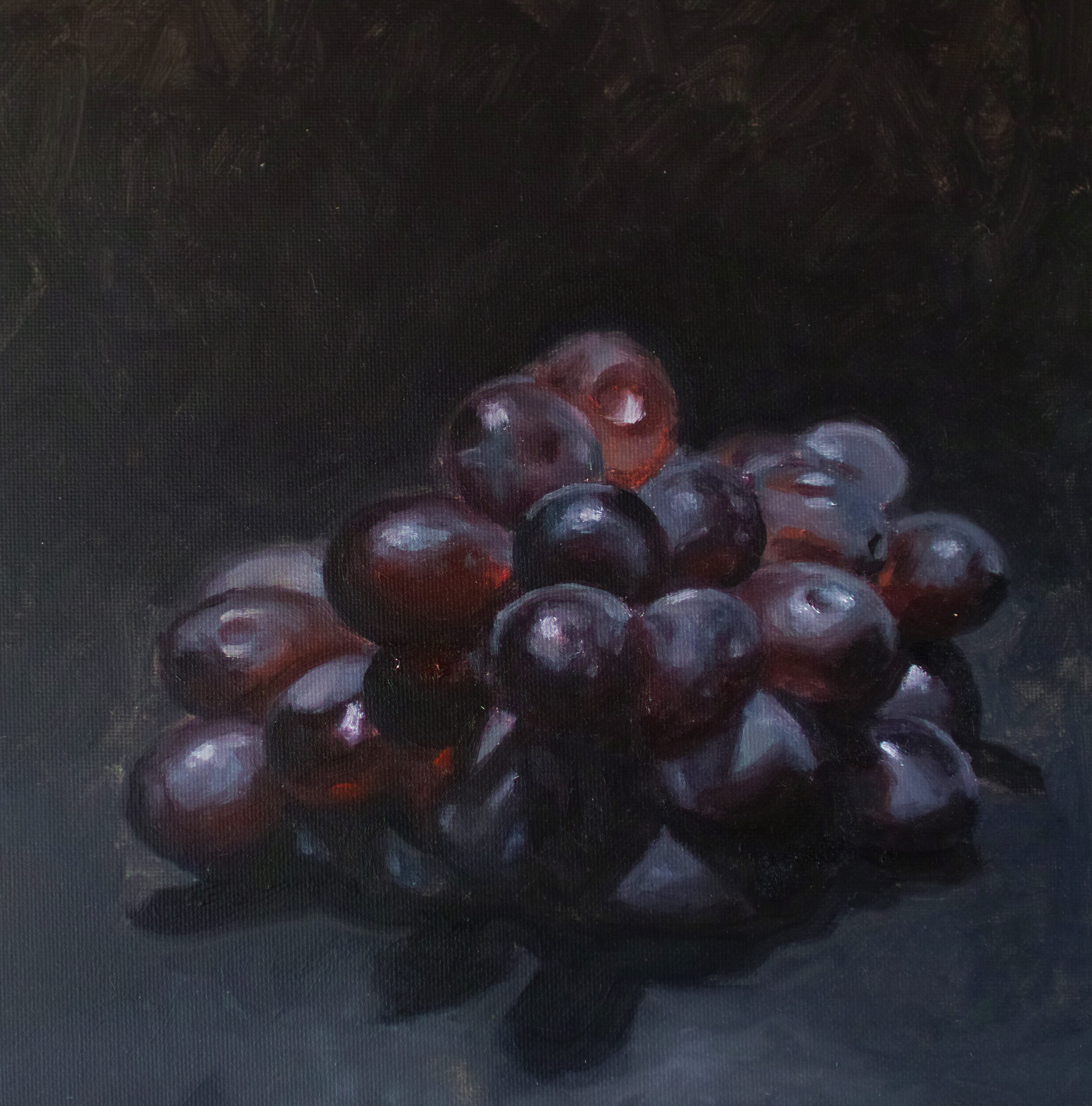 Weintraube, Öl auf Leinwand, 20 x 35 cm, 2022